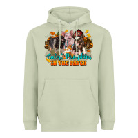 Matcha Fall Cutest Pumpkin In The Patch Pig Heavyweight Hoodie - LillyAllenDesigns