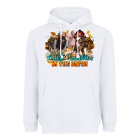 White Fall Cutest Pumpkin In The Patch Pig Heavyweight Hoodie - LillyAllenDesigns