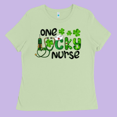 Ladies Tee one lucky nurse