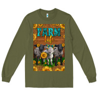Army Green Western Baby Sheeps Farm Life Long Sleeve Tee - LillyAllenDesigns