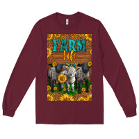 Burgundy Western Baby Sheeps Farm Life Long Sleeve Tee - LillyAllenDesigns