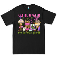 Black coffee and weed my favorite plants Premium Tee - Zillion Design Studio