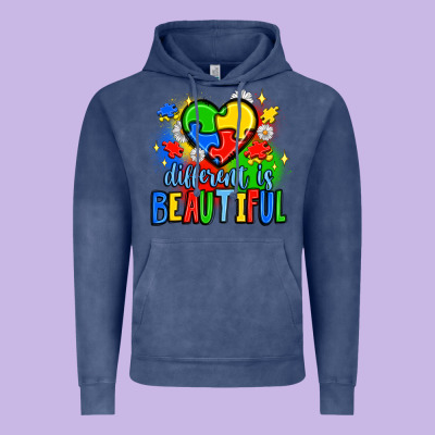 Different Is Beautiful Vintage Hoodie Designed By Jahusdesignshop