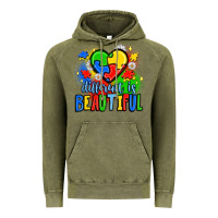 Vintage Olive different is beautiful Vintage Hoodie - JahusDesignShop