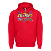 Red you grow girl Zipper Hoodie - NancyCooperArtShop
