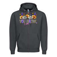 Smoke you grow girl Zipper Hoodie - NancyCooperArtShop