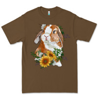 Cacao bunny with sunflowers Premium Tee - RanaPortraitStore