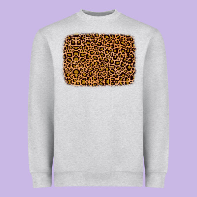 Leopard Glitter Background Heavyweight Sweatshirt Designed By Jahusdesignshop