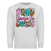 Dove Grey pray through the chaos Premium Sweatshirt - Artiststas