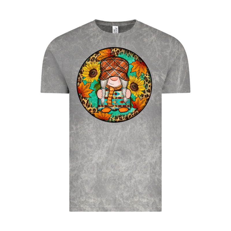 Fall Gnomes Round Earrings 2 Vintage Tee by Artiststas | Teevron