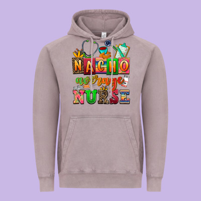 Nacho Average Nurse Vintage Hoodie Designed By Adodesignshop