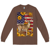 Chestnut Western American Deer Long Sleeve Tee - LillyAllenDesigns