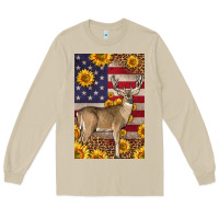 Mushroom Western American Deer Long Sleeve Tee - LillyAllenDesigns