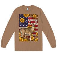 Toasted Coconut Western American Deer Long Sleeve Tee - LillyAllenDesigns