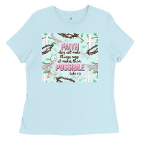 Baby Blue faith does not make things easy Ladies Tee - JahusDesignShop