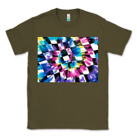 Army Green tie dye colourful race flag background 3200x2400 Classic Tee - AdoDesignShop