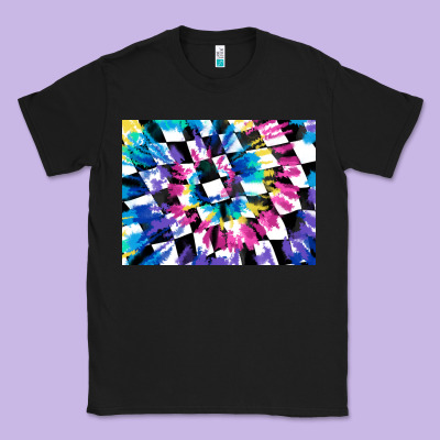 Tie Dye Colourful Race Flag Background 3200x2400 Classic Tee Designed By Adodesignshop