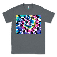 Charcoal Heather tie dye colourful race flag background 3200x2400 Classic Tee - AdoDesignShop