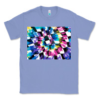 Colony Blue tie dye colourful race flag background 3200x2400 Classic Tee - AdoDesignShop