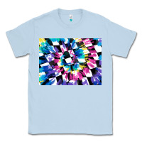 Dusty Blue tie dye colourful race flag background 3200x2400 Classic Tee - AdoDesignShop
