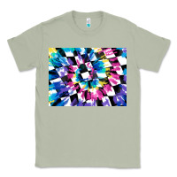 Matcha tie dye colourful race flag background 3200x2400 Classic Tee - AdoDesignShop