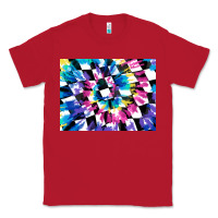 Red tie dye colourful race flag background 3200x2400 Classic Tee - AdoDesignShop