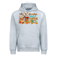 Heather Grey pumpkin spice and everything nice Urban Hoodie - CowGirlArtShop