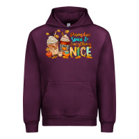 Mauve Wine pumpkin spice and everything nice Urban Hoodie - CowGirlArtShop