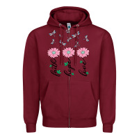 Burgundy faith hope love Zipper Hoodie - MaliasSmallBusiness