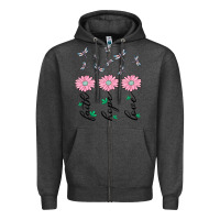 Charcoal Heather faith hope love Zipper Hoodie - MaliasSmallBusiness