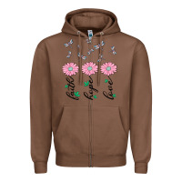 Chestnut faith hope love Zipper Hoodie - MaliasSmallBusiness