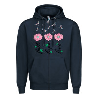 Navy faith hope love Zipper Hoodie - MaliasSmallBusiness