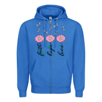 True Royal faith hope love Zipper Hoodie - MaliasSmallBusiness