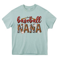 Arona baseball nana with leopard Heavy Core Tee - texasbilliewilder