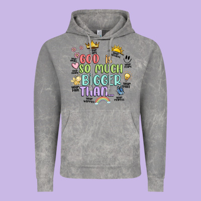 God Is Bigger Vintage Hoodie Designed By Jahusdesignshop