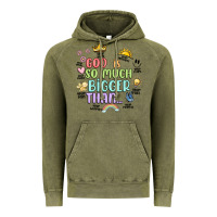 Vintage Olive god is bigger Vintage Hoodie - JahusDesignShop