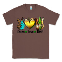 Chestnut peace love beer Classic Tee - AdoDesignShop