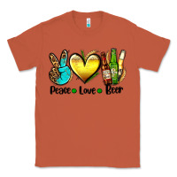 Copper peace love beer Classic Tee - AdoDesignShop