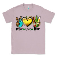 Lilac peace love beer Classic Tee - AdoDesignShop