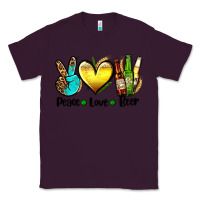 Plum peace love beer Classic Tee - AdoDesignShop