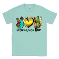 Seafoam peace love beer Classic Tee - AdoDesignShop