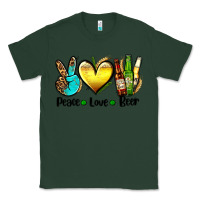 Sports Green peace love beer Classic Tee - AdoDesignShop