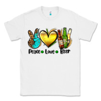 White peace love beer Classic Tee - AdoDesignShop