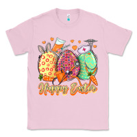 Bubblegum Pink Happy Easter Eggs Nurse Classic Tee - LillyAllenDesigns