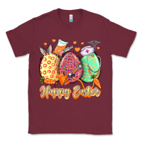 Burgundy Happy Easter Eggs Nurse Classic Tee - LillyAllenDesigns