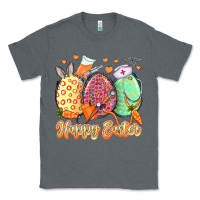 Charcoal Heather Happy Easter Eggs Nurse Classic Tee - LillyAllenDesigns