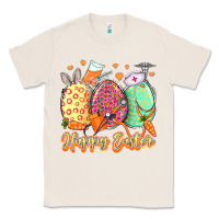 Natural Happy Easter Eggs Nurse Classic Tee - LillyAllenDesigns