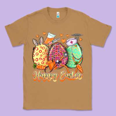 Happy Easter Eggs Nurse Classic Tee Designed By Lillyallendesigns