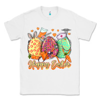 White Happy Easter Eggs Nurse Classic Tee - LillyAllenDesigns