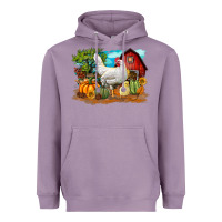 Lavender Fall Chicken Heavyweight Hoodie - LillyAllenDesigns